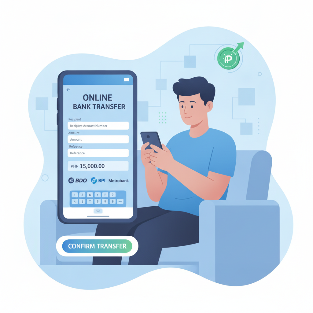 Illustration: Bank Transfer Deposits on PORSCHE PLAY: InstaPay and PESONet Explained