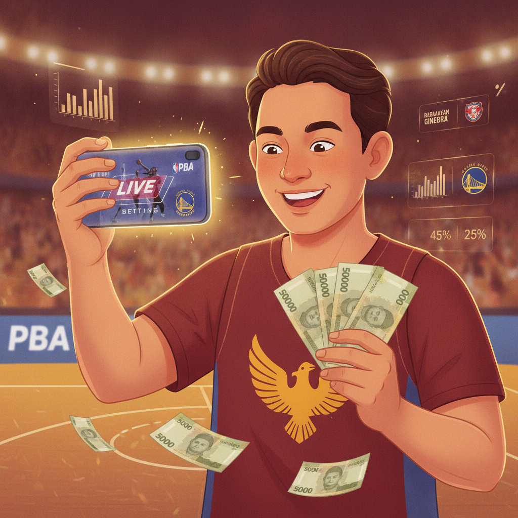 Illustration: How to Bet on PBA and NBA Games on PORSCHE PLAY